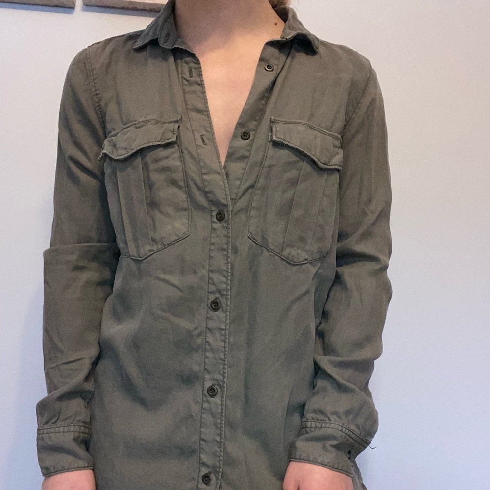 Long sleeve button up blouse